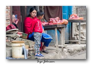 Köttmarknade Kathmandu
