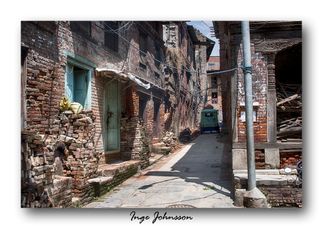 Äldre kvarter i Baktapur